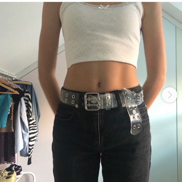Brandy Melville Accessories - Brandy Melville clear buckle belt